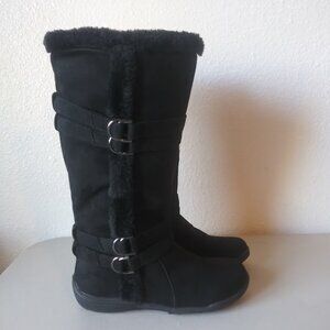 Hot Cakes Buffy women's size 8.5W black knee high boots